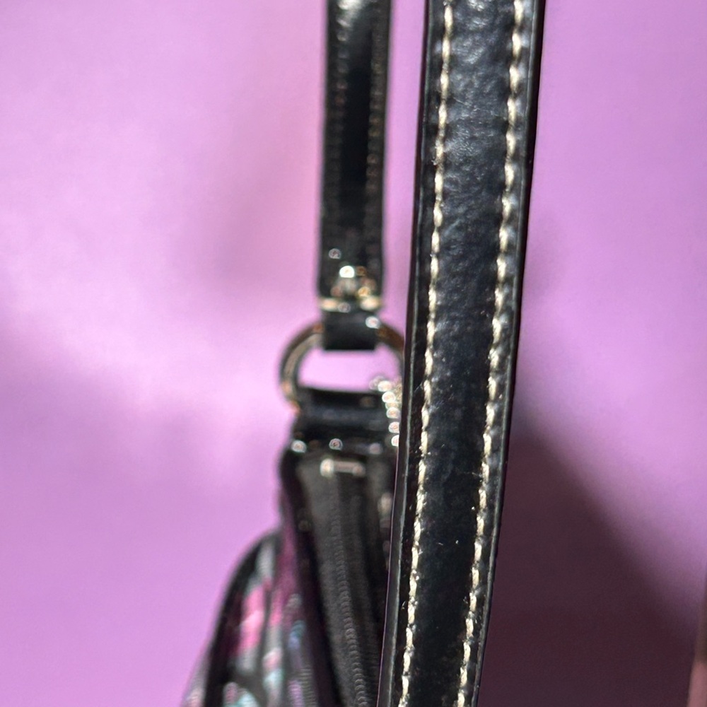 Coach Tartan Black and Pink Plaid Crossbody Approx. 8.5” x 6” - Picture 8 of 9